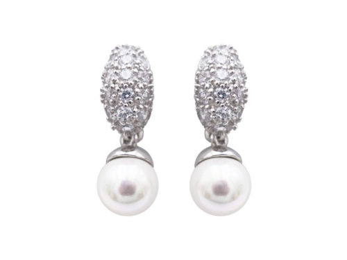 boucles oreilles perles de majorque orquidea