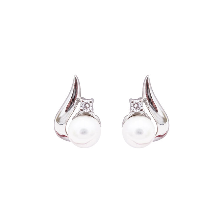 boucles oreilles perles de majorque orquidea