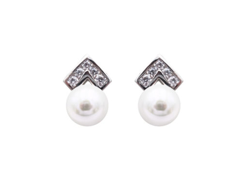 boucles oreilles perles de majorque orquidea