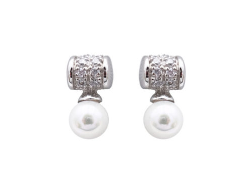 boucles oreilles perles de majorque orquidea