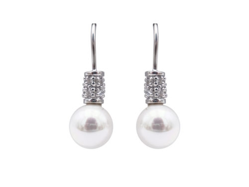 boucles oreilles perles de majorque orquidea