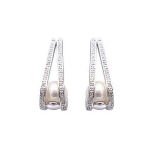 boucles oreilles perles de majorque orquidea