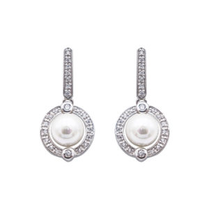 boucles oreilles perles de majorque orquidea