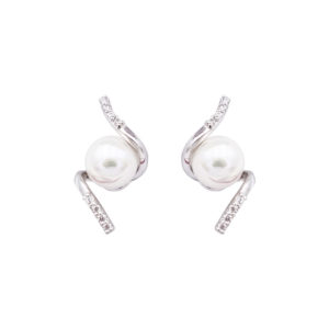 boucles oreilles perles de majorque orquidea