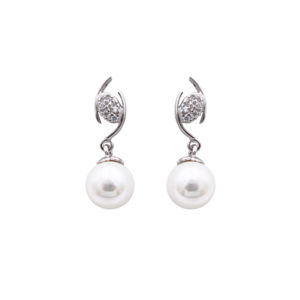 boucles oreilles perles de majorque orquidea