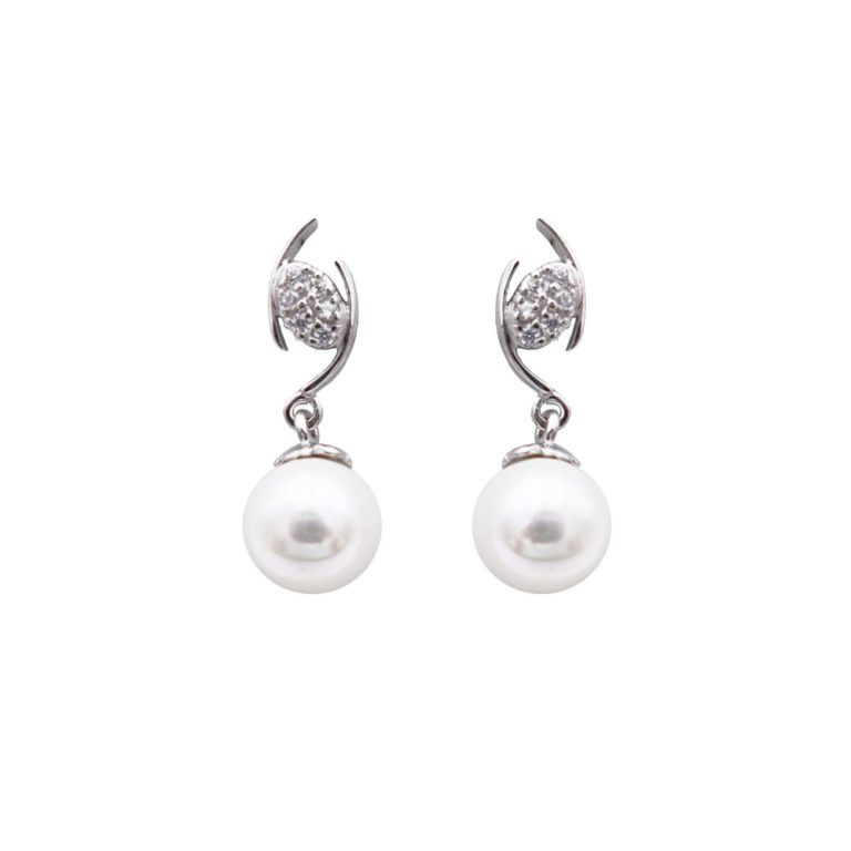 boucles oreilles perles de majorque orquidea