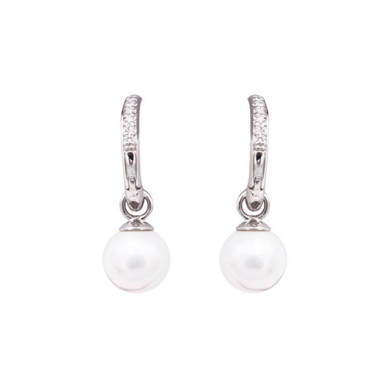 boucles oreilles perles de majorque orquidea