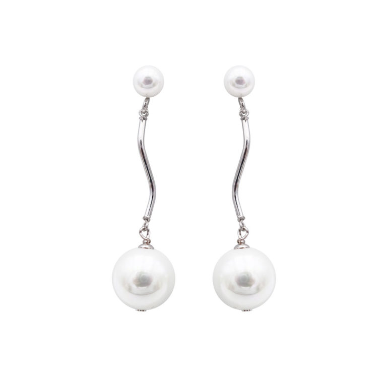 boucles oreilles perles de majorque orquidea