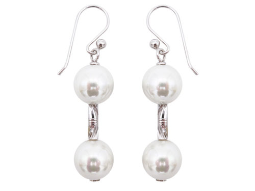 boucles oreilles perles de majorque orquidea