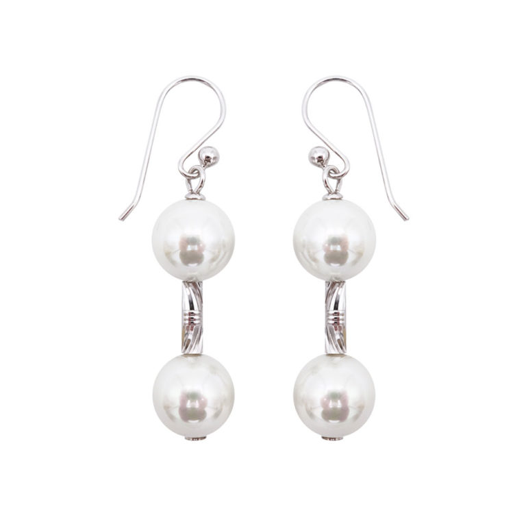 boucles oreilles perles de majorque orquidea