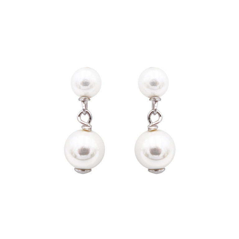 boucles oreilles perles de majorque orquidea