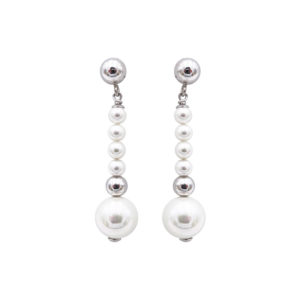 boucles oreilles perles de majorque orquidea