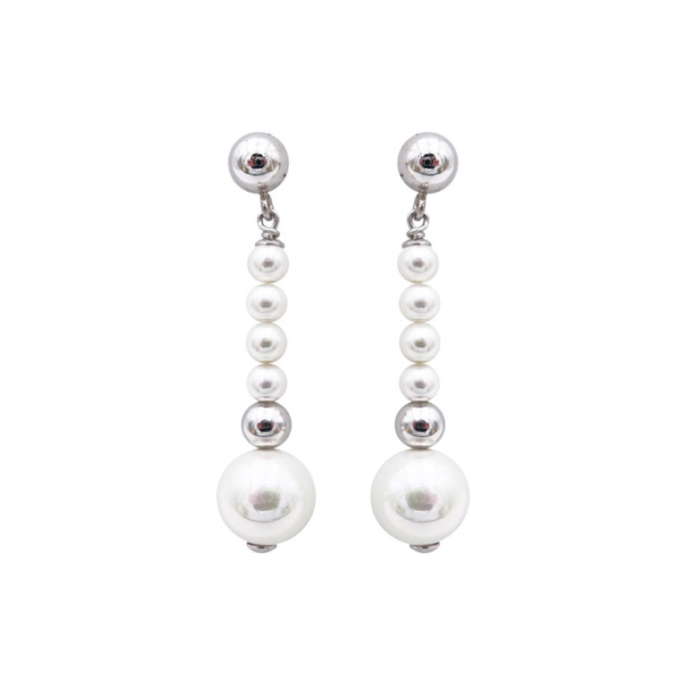 boucles oreilles perles de majorque orquidea