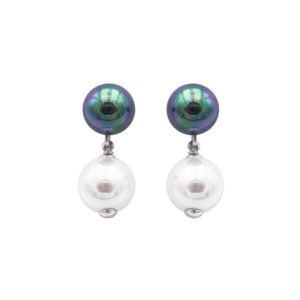 boucles oreilles perles de majorque orquidea