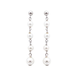 boucles oreilles perles de majorque orquidea