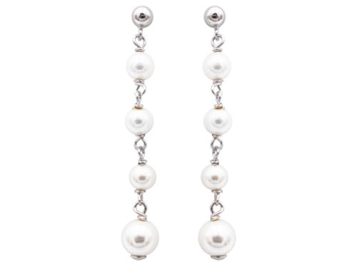 boucles oreilles perles de majorque orquidea