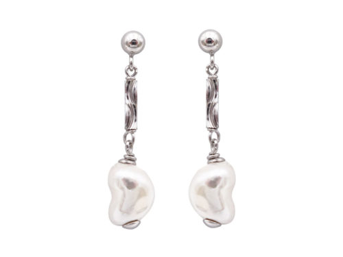 boucles oreilles perles de majorque orquidea