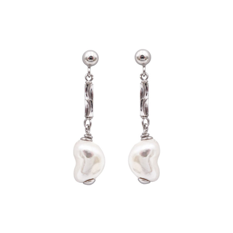 boucles oreilles perles de majorque orquidea