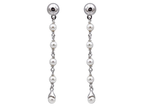 boucles oreilles perles de majorque orquidea