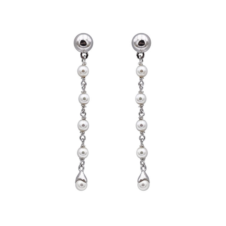 boucles oreilles perles de majorque orquidea