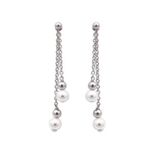 boucles oreilles perles de majorque orquidea