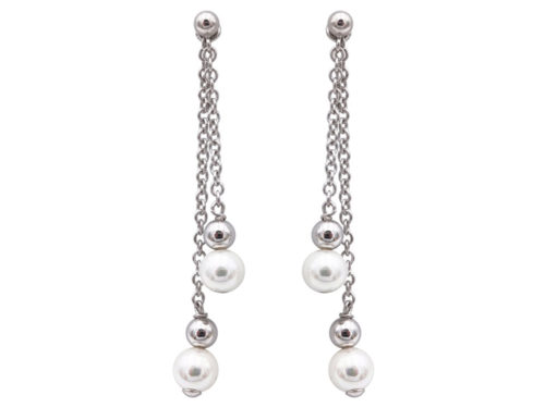 boucles oreilles perles de majorque orquidea