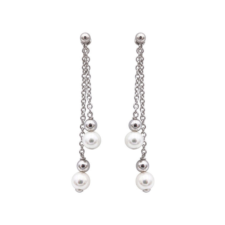 boucles oreilles perles de majorque orquidea