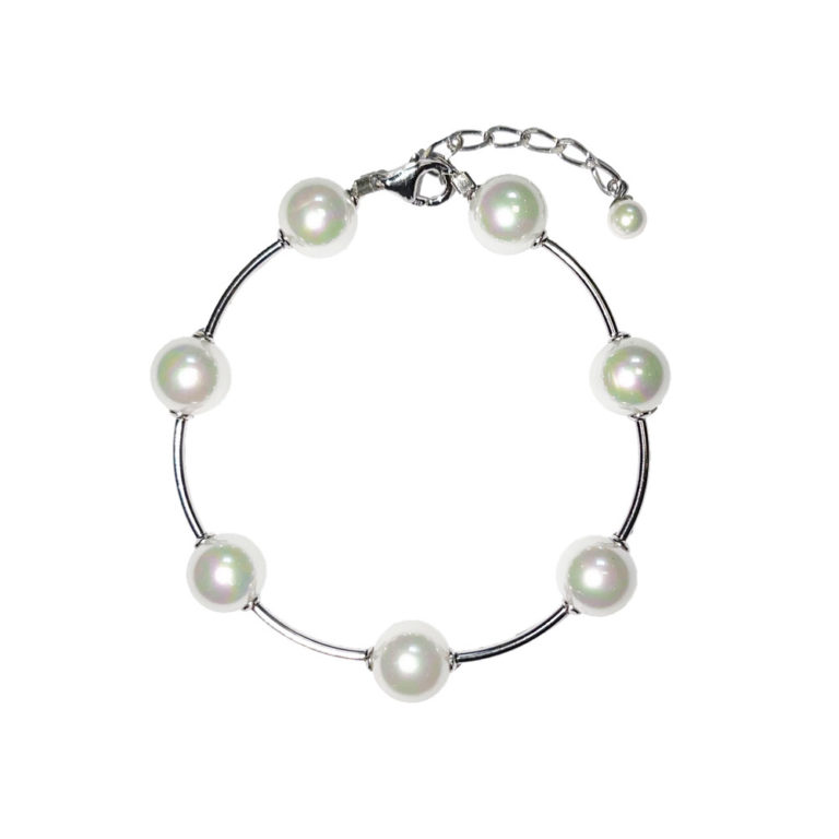 bracelet perles de majorque orquidea