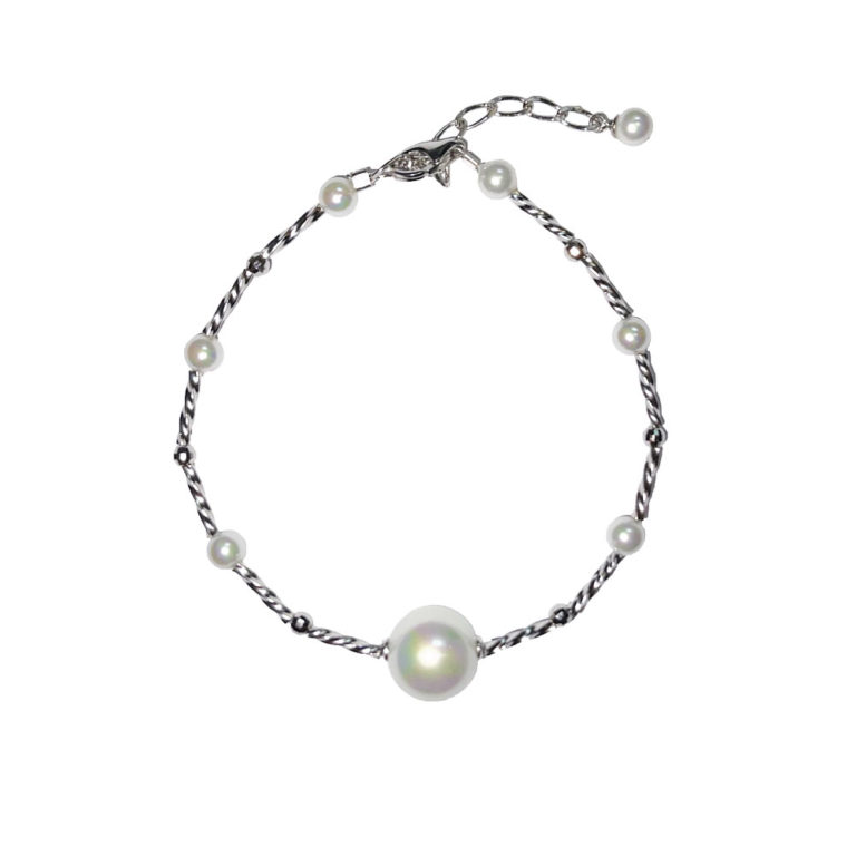 bracelet perles de majorque orquidea