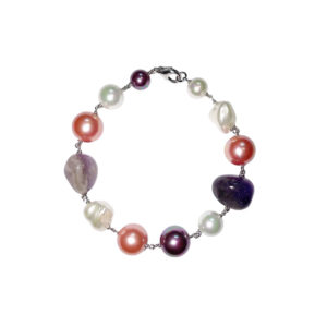 bracelet perles de majorque orquidea