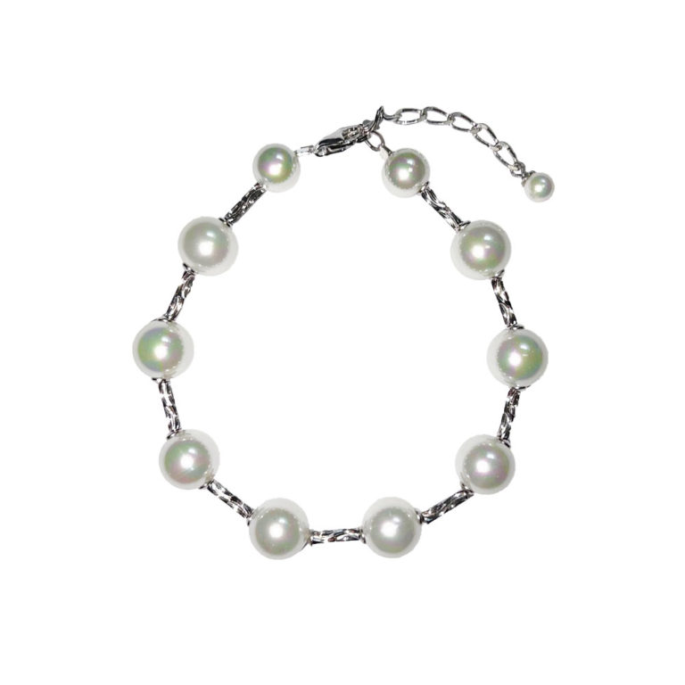 bracelet perles de majorque orquidea