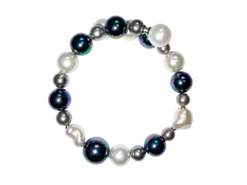 bracelet perles de majorque orquidea