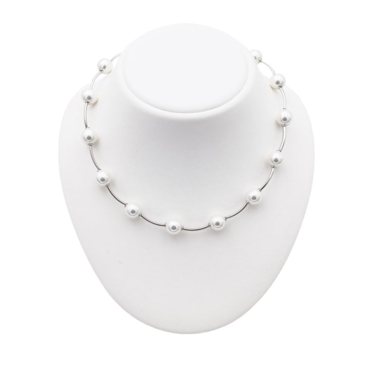 collier perles de majorque orquidea