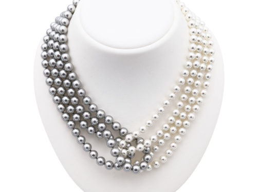 collier perles de majorque orquidea