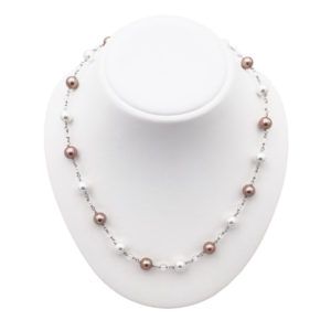 collier perles de majorque orquidea