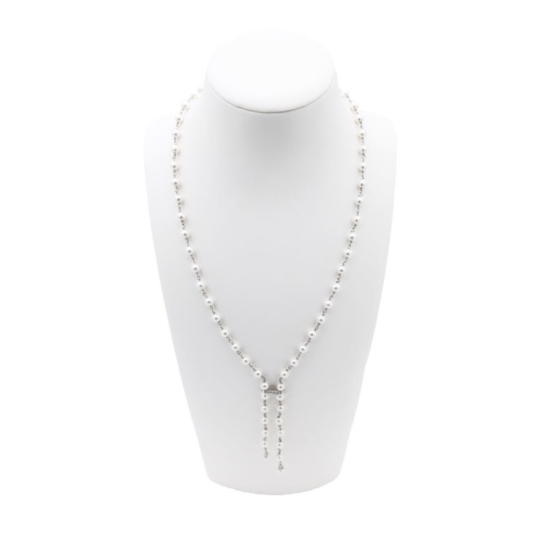 collier perles de majorque orquidea