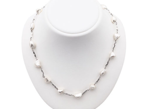 collier perles de majorque orquidea