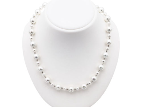 collier perles de majorque orquidea