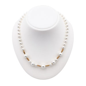 collier perles de majorque orquidea