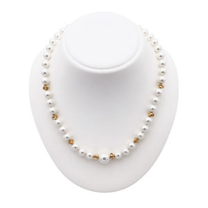 collier perles de majorque orquidea