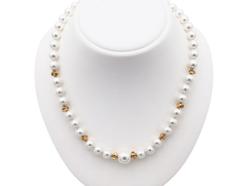 collier perles de majorque orquidea