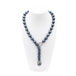 collier perles de majorque orquidea