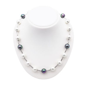 collier perles de majorque orquidea