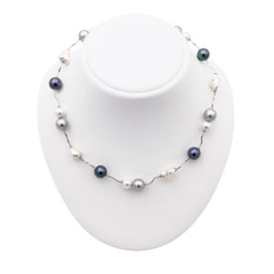 collier perles de majorque orquidea