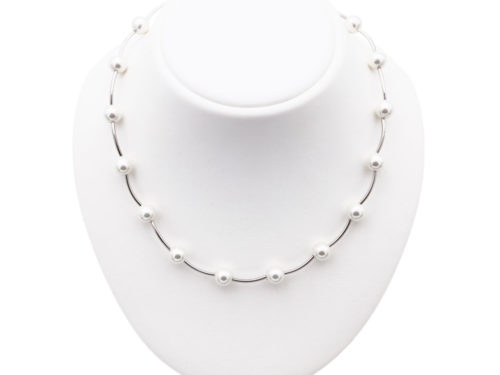 collier perles de majorque orquidea